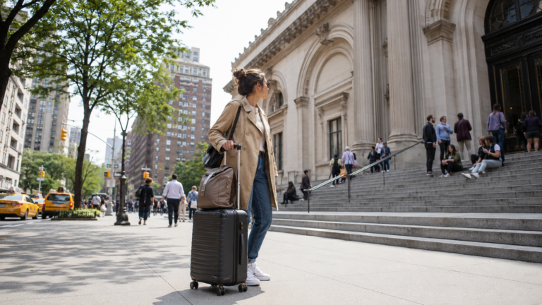 visit nyc museum with luggage bagzee luggage storage