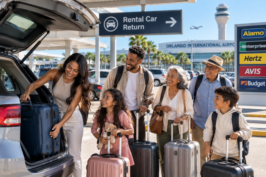 car rental mco orlando airport bagzee luggage dropoff